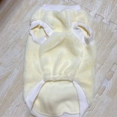 イヌ用服　ふわふわ　イエロー　黄色　Lサイズ　犬　ワンちゃん　小型犬の画像