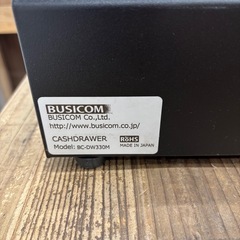 中古美品 美品 店舗用品ビジコムプリンター接続式キャッシュドロワー DKD-USB COVのセット検） サーマルプリンター レジスタースマレジの画像