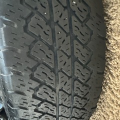 jeep タイヤ　17インチブラックホイールの画像