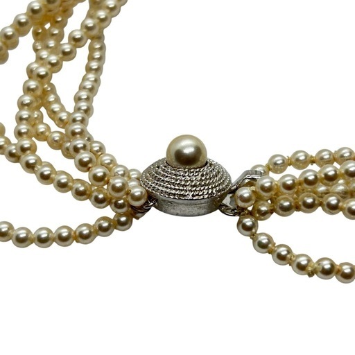 アコヤ真珠　パール　0.3mm ネックレス　3連