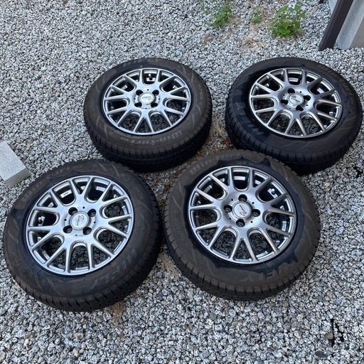 スタッドレス タイヤホイールセット/クロームメッキホイールナット付属175/65R14