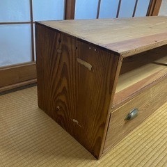 レトロ　テレビ台　TVボード　木製　和ダンス　　の画像
