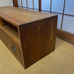 レトロ　テレビ台　TVボード　木製　和ダンス　　の画像