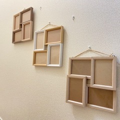 写真立て②【ライトブラウン系】写真フレーム◇壁掛けの画像