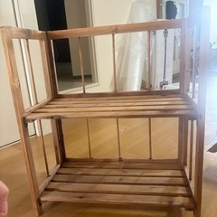 収納棚　木製の画像