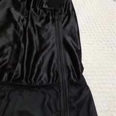 36 クードシャンス 黒のレースひざ丈ワンピース ドレスの画像