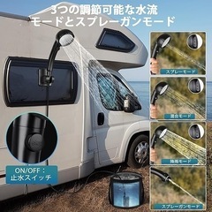 新品　電動ポンプシャワー　アウトドア　災害時　海水浴の画像