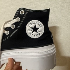 【CONVERSE】厚底ハイカットスニーカー／韓国購入品（24cm相当）の画像