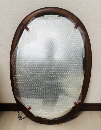 カリモク karimoku オーバル ウォールミラー 壁掛け鏡 国産家具