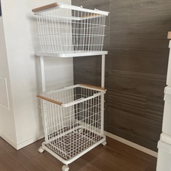 山崎実業　tower ランドリーバスケットの画像