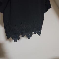 sugar spoon 花柄　半袖　トップス　ブラックの画像