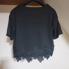 sugar spoon 花柄　半袖　トップス　ブラックの画像