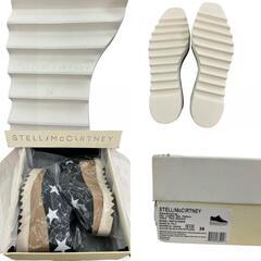 186000 新品未使用 Stella McCartney ステラマッカートニー エリス スター 厚底スニーカー 23cm EU36 NMF15-X29N5  23 ブラック ホワイト　プレーン レディース [1000025411200]の画像