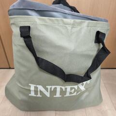 電動空気ポンプ内蔵エアーベッド　シングル　INTEX　マットレス有の画像