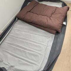電動空気ポンプ内蔵エアーベッド　シングル　INTEX　マットレス有の画像