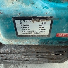 SUZUKI SX650RII ポータブル発電機 ジャンク品の画像