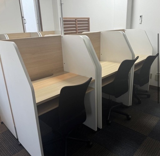 ワークデスク　机　イスセット　4セット