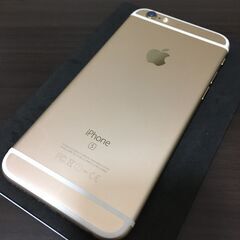 動作品　iphone 6s　64GB　ゴールド　SIMフリー　充電57％の画像