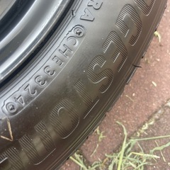 新車外し　ダイハツ　アトレー ハイゼット　トラック　145/80-12 鉄チン　４本セットの画像