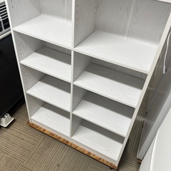 【超美品‼️】定価13,707円♪ コーナン 88cm幅オープンラック 本棚 書棚 多目的棚 ブックシェルフ 収納家具 木目調ホワイト♪の画像
