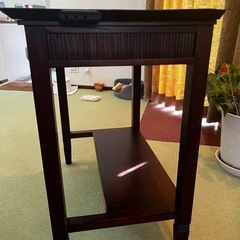 アジアン　チーク材パソコンデスクの画像