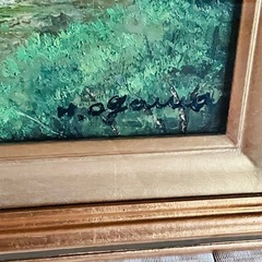 岩手山　油絵　小川久雄画
の画像