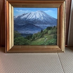 岩手山　油絵　小川久雄画
の画像