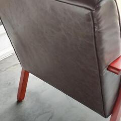 ビンテージチェア PVC ダークブラウン の画像
