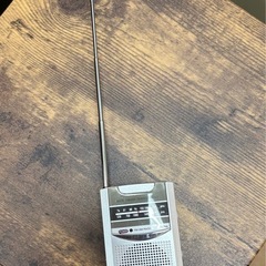 電池付「ワイドFM/AM ポケットラジオ TEP-203W」の画像