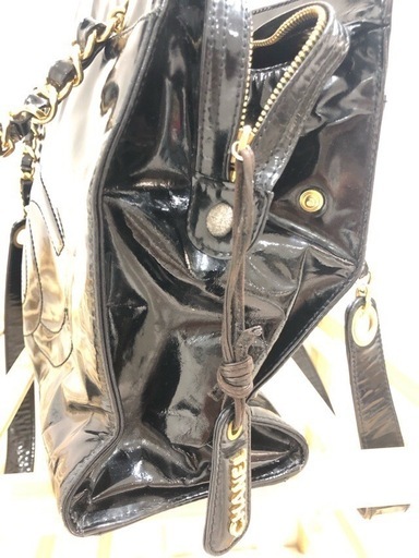 ★ CHANEL 正規品　汚れあり　BLACKチェーン　ショルダーバッグ