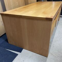 TV台　No.4053　ナチュラルカラー　引き出し付き　木製　【リサイクルショップどりーむ天保山店】の画像