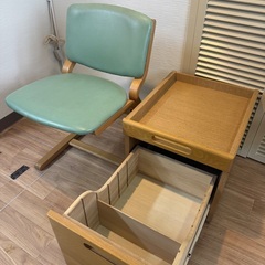 大26 【浜本工芸】 学習机 キャビネット 勉強机の画像