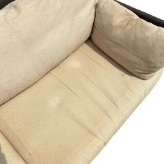 EUREKA エウレカ 3人掛けソファ オットマン付き 定価約25万円【近隣配送】の画像