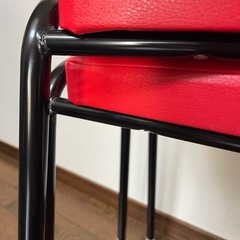 新品　パイプ椅子　二脚セット　の画像