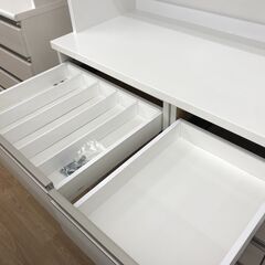 ★リユースのサカイ春日部店★KJ11393 ニトリ 食器棚 ホワイト H202×W141×D51 クリーニング済みの画像