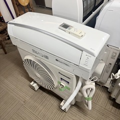【超美品‼️】定価12万♪ パナソニック 2018年製 6畳用エアコン エオリア フィルター自動お掃除 ナノイーX エコナビ搭載 100V/2.2kwの画像