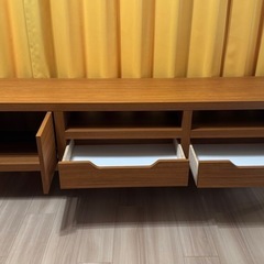 テレビ台　テレビボード　木目調　の画像