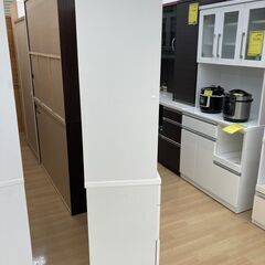 ★ジモティ割引あり★【リユースのサカイ野々市店】キッチンボード　ニトリ　白　 104.5(幅)×39.5(奥行き)×180(高さ)cm ※クリーニング済みの画像