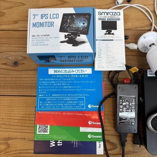 中古美品 Swann（スワン）8CH 4K NVRシステム 2TB 4K バレット カメラ 4台セット型番SWNK-876804検） 防犯カメラ 赤外線カメラ コストコ