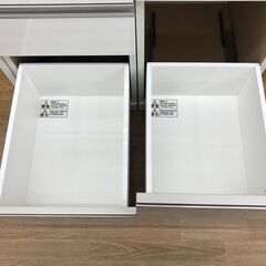 ★リユースのサカイ春日部店★KJ11393 ニトリ 食器棚 ホワイト H202×W141×D51 クリーニング済みの画像