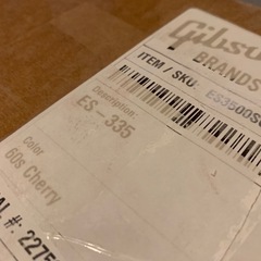 Gibson ES-335 フルアコ セミアコ ギター ダンボールの画像