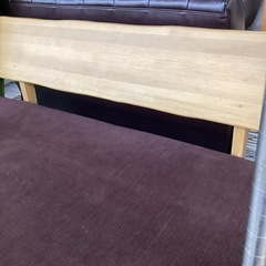 🛋️春日市🛋️2P天然木ソファ🛋️天然木🛋️ソファー🛋️かっこいい🛋️定価60,000円🛋️No1911の画像