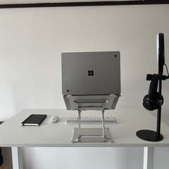 【IKEA】スタンディングデスク 白の画像