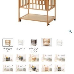 (取引予定者決定)ベビーベッド　コンパクトサイズの画像