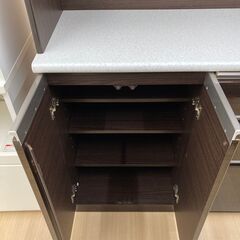 ★ジモティ割引あり★【リユースのサカイ野々市店】レンジボード　ブラウン　(幅)140×(奥行き)46×(高さ)202cm ※クリーニング済みの画像