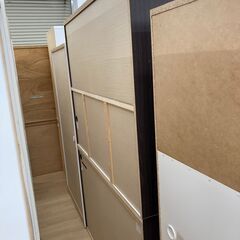 ★ジモティ割引あり★【リユースのサカイ野々市店】レンジボード　ブラウン　(幅)140×(奥行き)46×(高さ)202cm ※クリーニング済みの画像