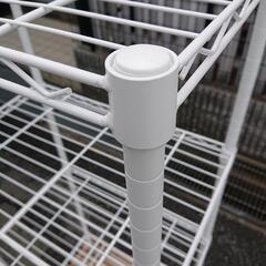 【完売】スチールラック ホワイト 超美品の画像