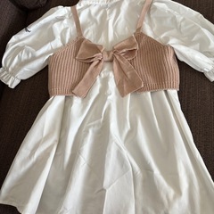 pinkhuntのブラウスとビスチェセット　キッズSサイズの画像