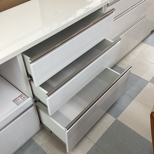 ⭐️春日市⭐️キッチンカウンター⭐️キッチン⭐️カウンター⭐️白色⭐️メラミン加工⭐️定価78,000円⭐️No1931