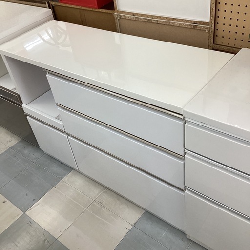 ⭐️春日市⭐️キッチンカウンター⭐️キッチン⭐️カウンター⭐️白色⭐️メラミン加工⭐️定価78,000円⭐️No1931